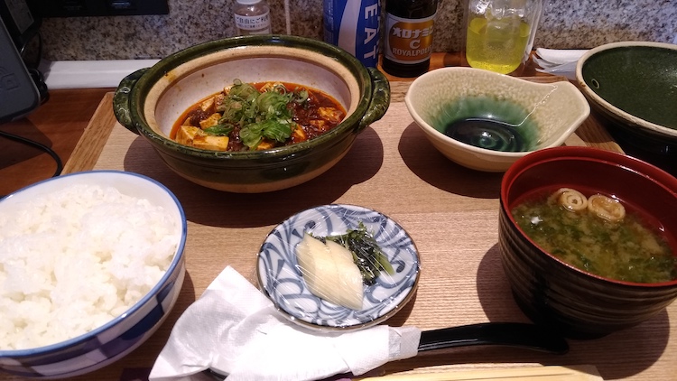 かるまるサウナ飯|四川式麻婆豆腐定食 1,180円
