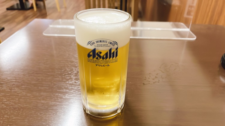 キュア国分町のレストラン|アサヒスーパードライ樽生 中ジョッキ