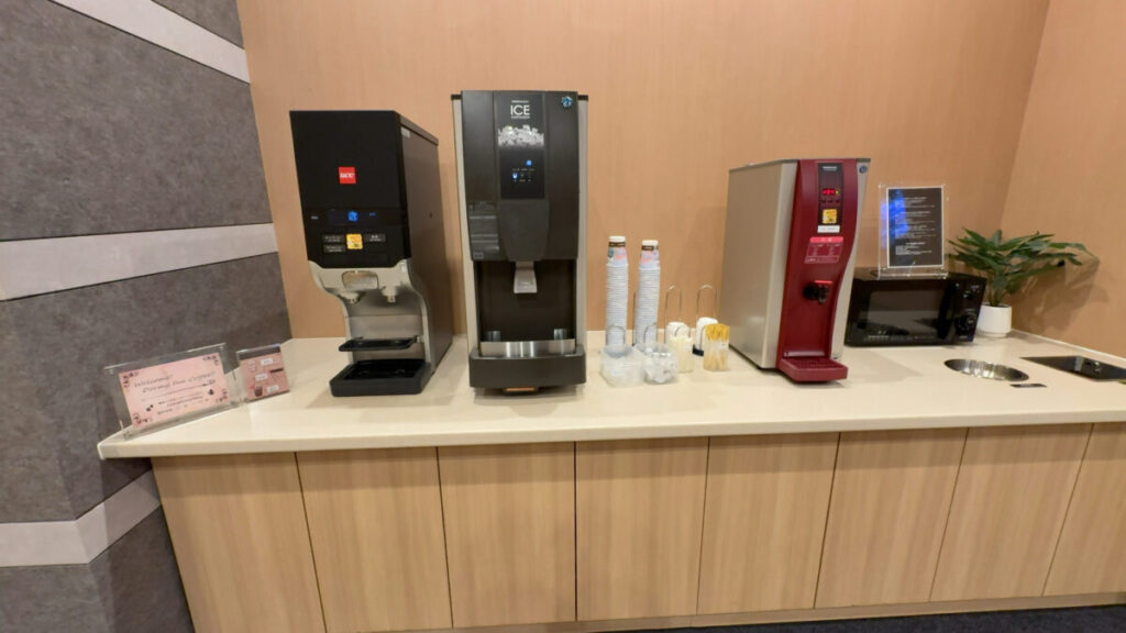 無料コーヒー・製氷機・熱湯・電子レンジ（1階・フリースペース）｜香梅の湯 ドーミーイン水戸