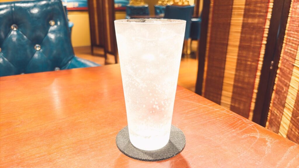 黒糖焼酎 朝日（ソーダ割り）｜テルマー湯 西麻布の食事