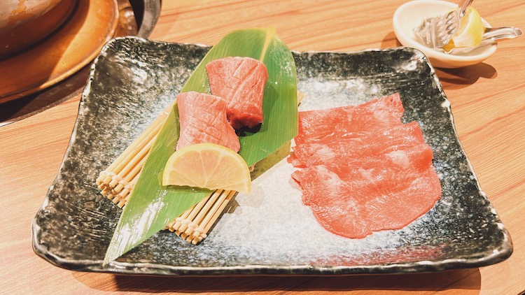 タン2種盛り|安心お宿プレミアの場外サウナ飯