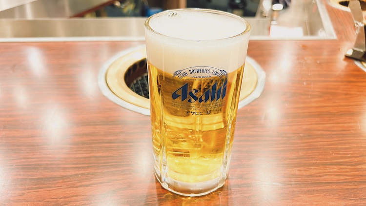 生ビール(中)|アーベイ天王寺ホテルの場外サウナ飯
