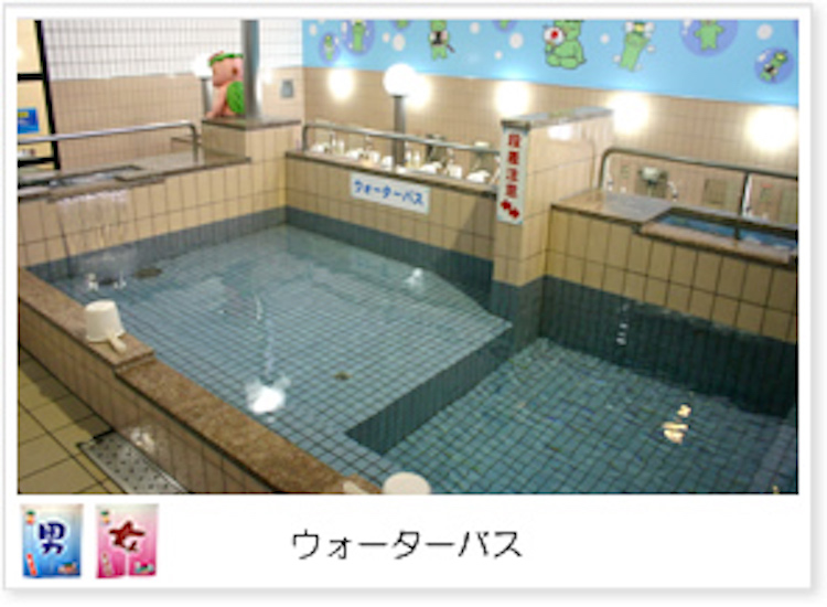 水風呂の雰囲気｜別府わくわく温泉 かっぱの湯
