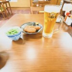 レストランの食事（グリーンランド中洲）