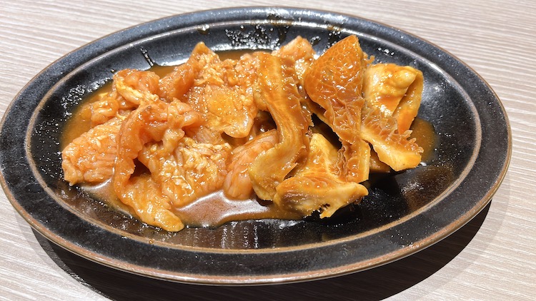 国産牛ハチノス ✕ ミノ|カンデオホテルズ南海和歌山の外飯