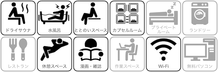 カプセルインミナミ六本木の設備/サービス