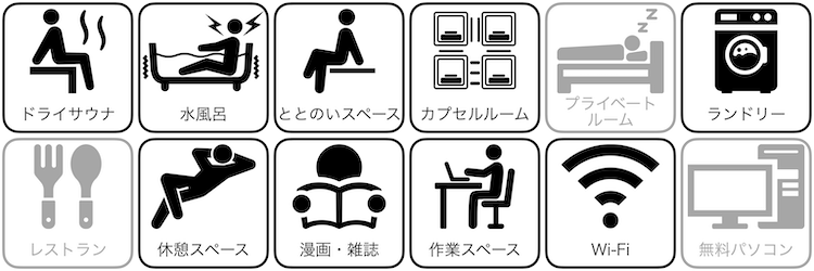 新宿区役所前カプセルホテルの設備/サービス