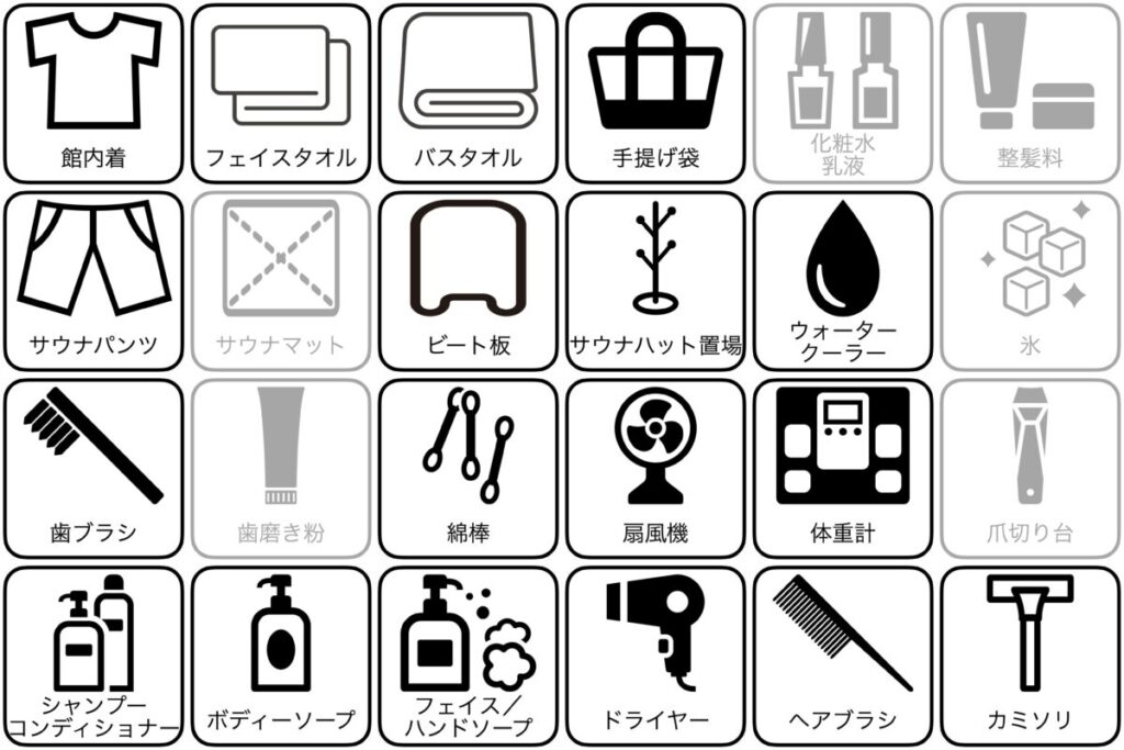 サウナ室の温度マップ・座席配置|杜都の湯 御宿 野乃仙台