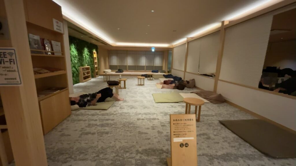 休憩エリアの雰囲気|両国湯屋江戸遊