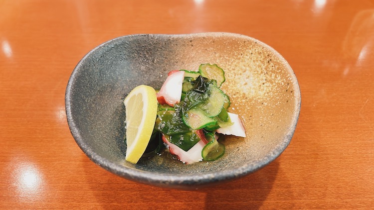 たこときゅうりの酢の物|サウナ&カプセル フジのレストラン