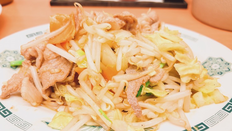 肉野菜炒め|グランパーク・イン北千住の場外サウナ飯