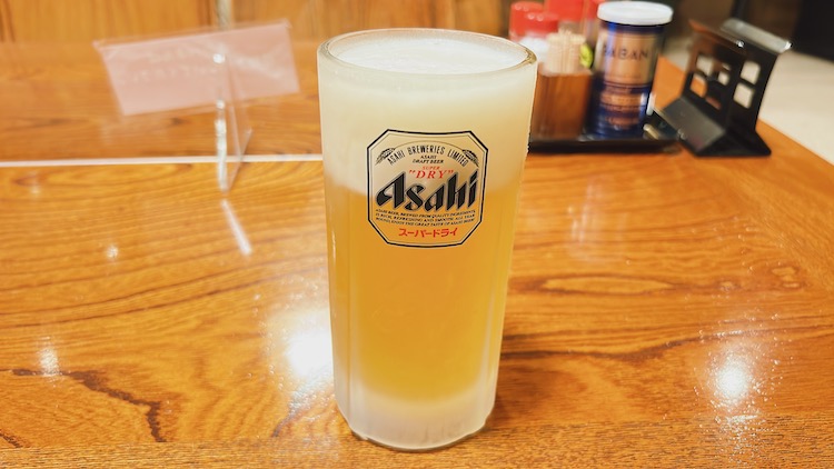 アサヒスーパードライ 生ビール(中)|カプセルホテル&サウナ ジートピアのレストラン