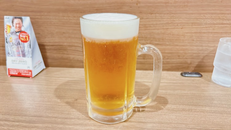クリアアサヒ中ジョッキ|カプセルホテル&サウナ 池袋プラザのレストラン
