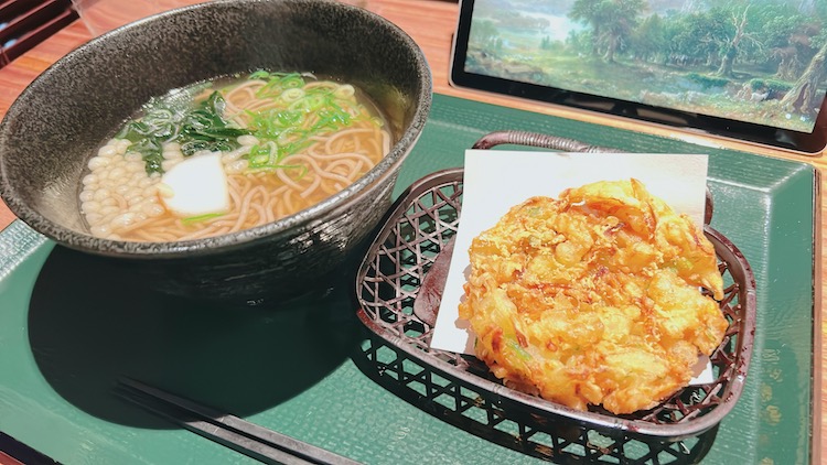 ジャンボかき揚げそば|神戸サウナ&スパのレストラン