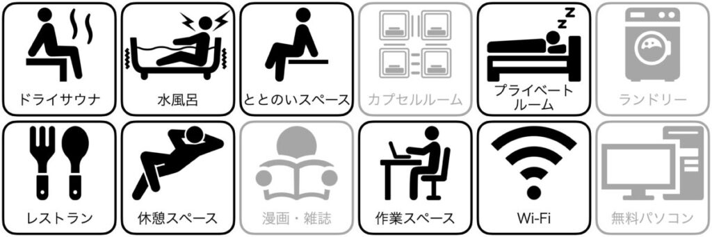 奈良ロイヤルホテル(ラ・ロイヤル・スパ&サウナ)の設備/サービス