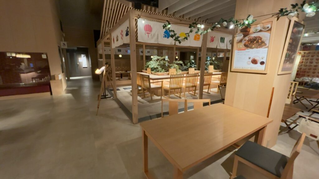 休憩エリアの雰囲気|おふろcafé湯守座