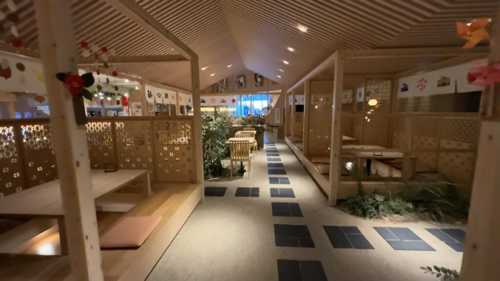 休憩エリアの雰囲気|おふろcafé湯守座