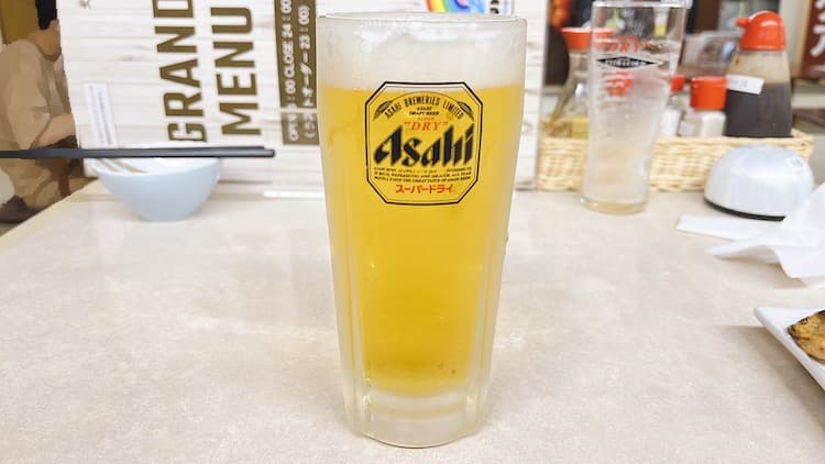 スーパードライ 中生|サウナ&カプセルホテルレインボー本八幡店のレストラン