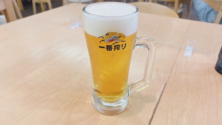 キリン一番絞り 中ジョッキ|カプセルイン蒲田のレストラン