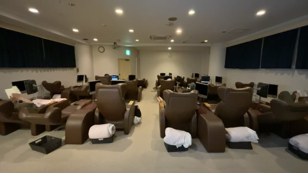 休憩エリアの雰囲気|サウナセンター