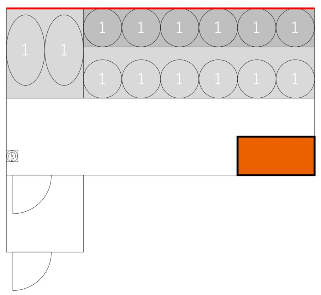 サウナ室の温度マップ・座席配置｜サウナイーグル