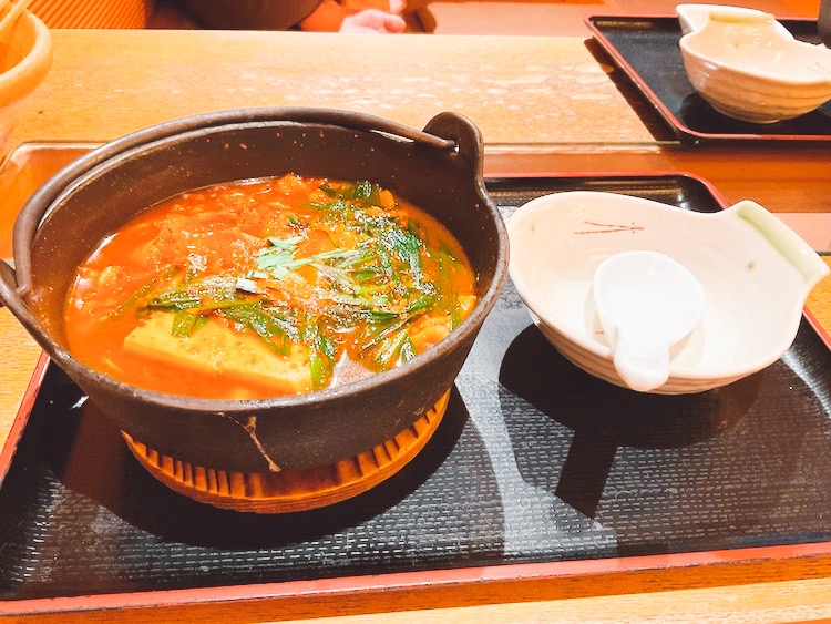 豆腐チゲ|サウナ&カプセルホテル北欧のレストラン