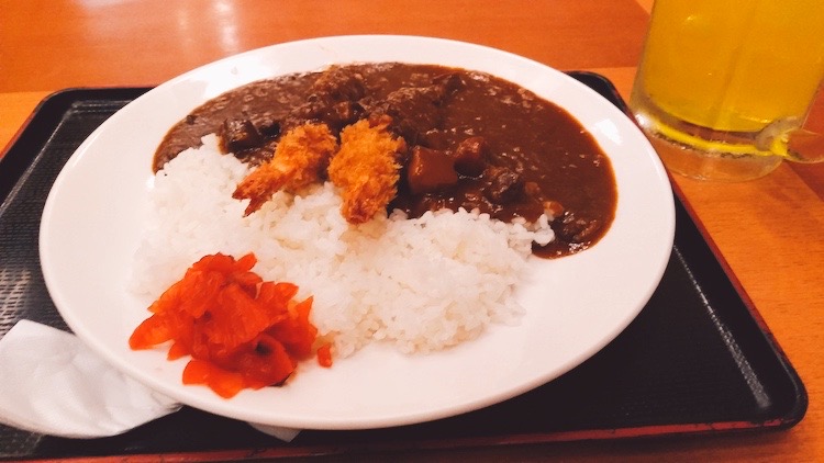 海老フライカレー|堺浜楽天温泉祥福のレストラン