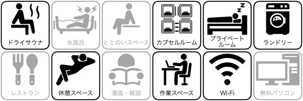 ホテル サンシティ勝田の設備/サービス