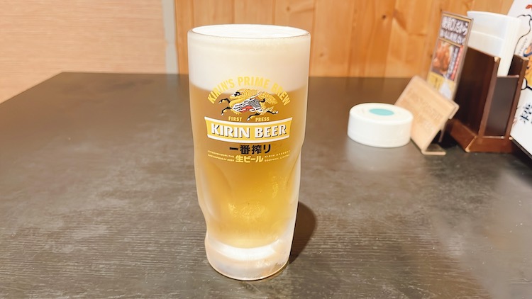 一番搾り中ジョッキ|サウナ&カプセルホテル ウェルビー栄のレストラン