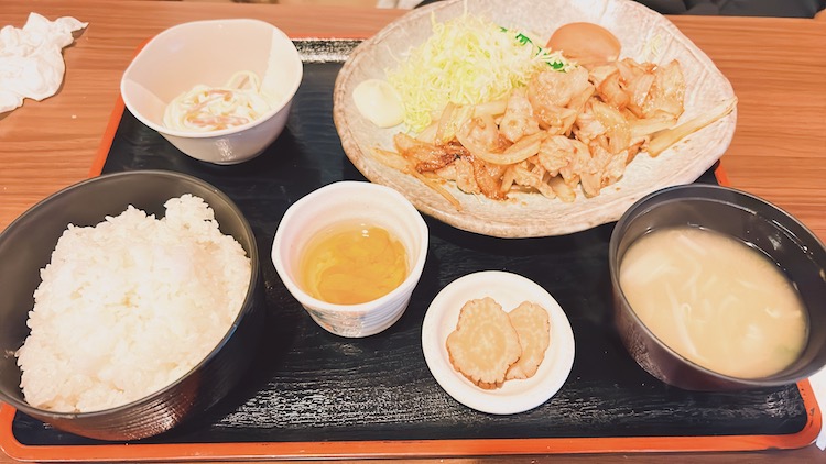 豚の生姜焼き定食|ユーランドホテル八橋のレストラン
