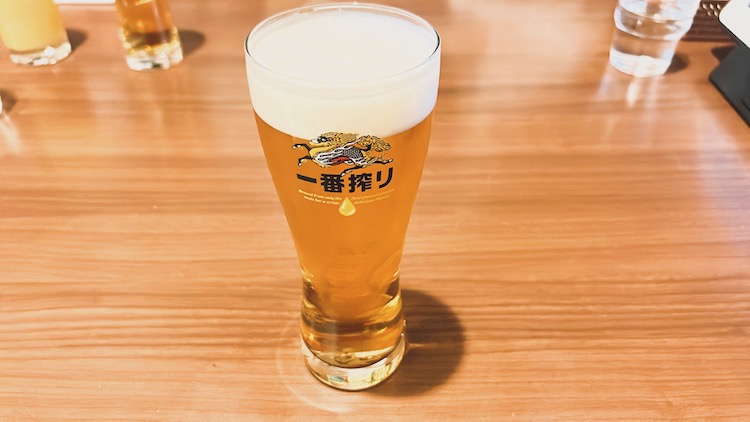 生ビール|ユーランドホテル八橋のレストラン