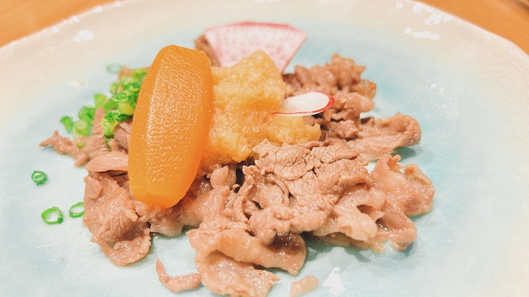 黒毛和牛炒め みぞれポン酢添え|湯〜とぴあ宝のレストラン